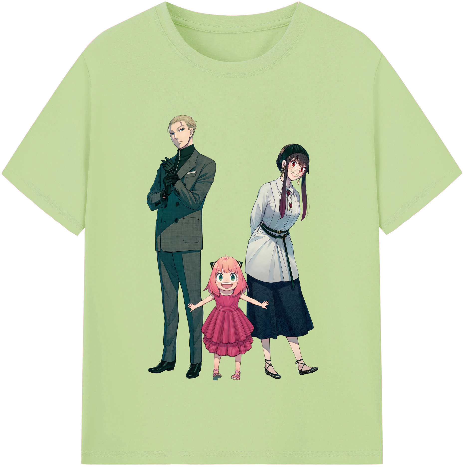 （画像用） SPY×FAMILY间谍家家酒 綿100％半袖Tシャツ（フロントプリント）